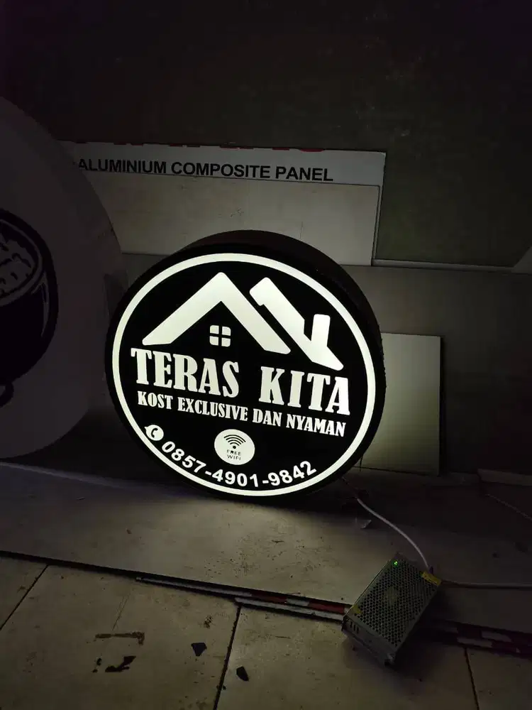 Neon box | full acrylic | free desain | free pemasangan | murah