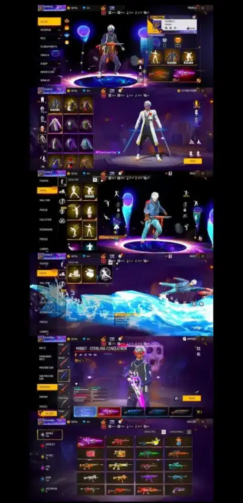 Jual akun ff aman dan terpercaya