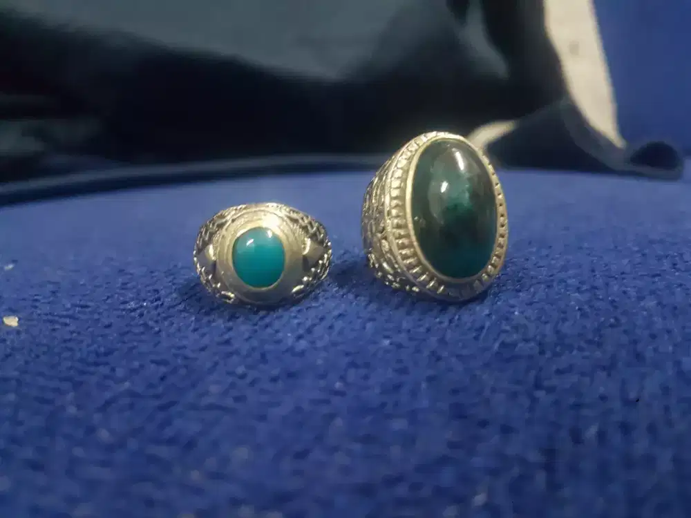batu bacan kecil perak dan bacan alpaka