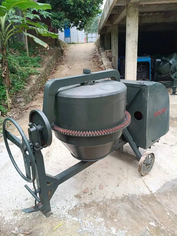 Jual Mesin Molen Cor Beton Iron Globe Gentong 500liter Siap Kerja