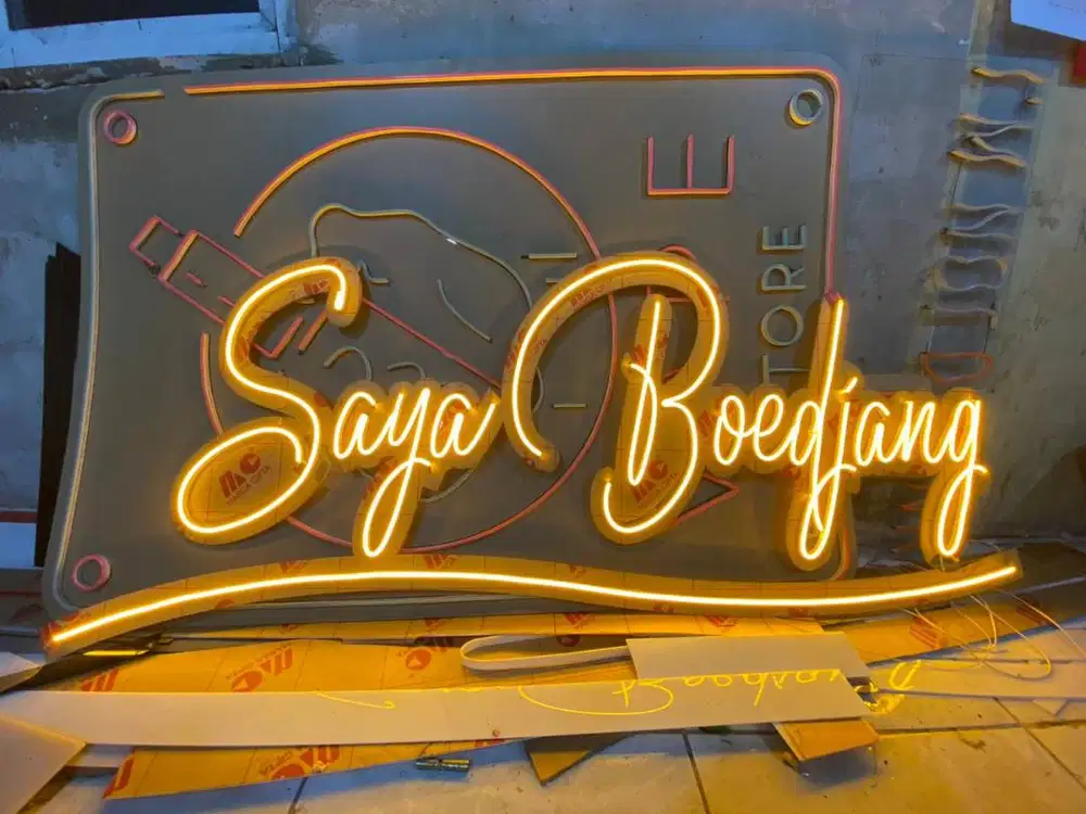 Neon flex | logo custon | reklame | signage | neon box | huruh timbul