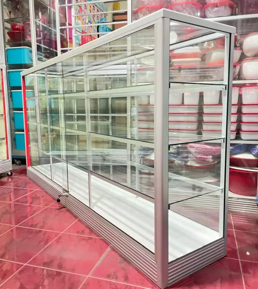 Etalase Panjang 2Mx1M Kondisi Baru