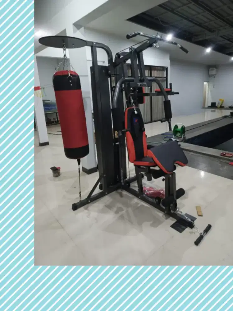 Homegym 3 sisi dengan sandsack TL-077 alat fitnes JPL-198