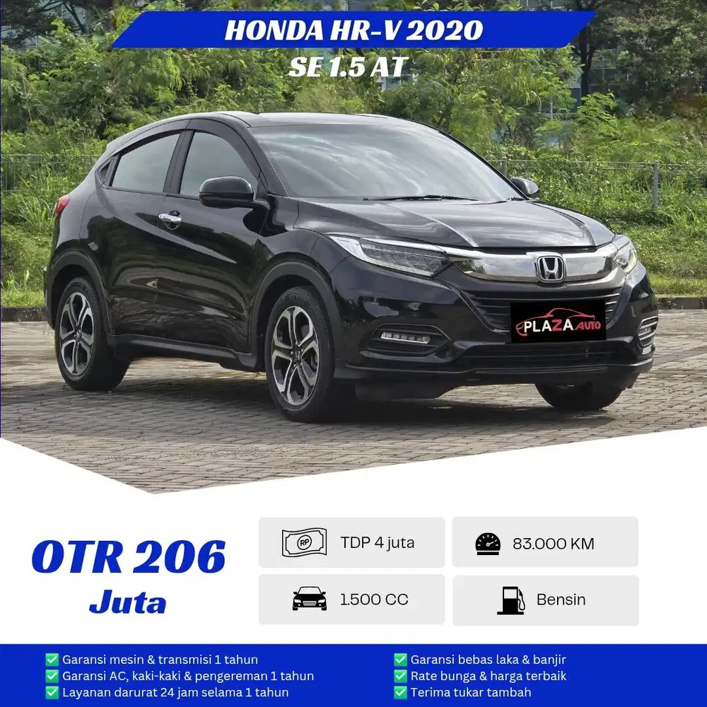 Honda HR-V 2020
SE CVT 1.5 Automatic
Bergaransi 1 tahun