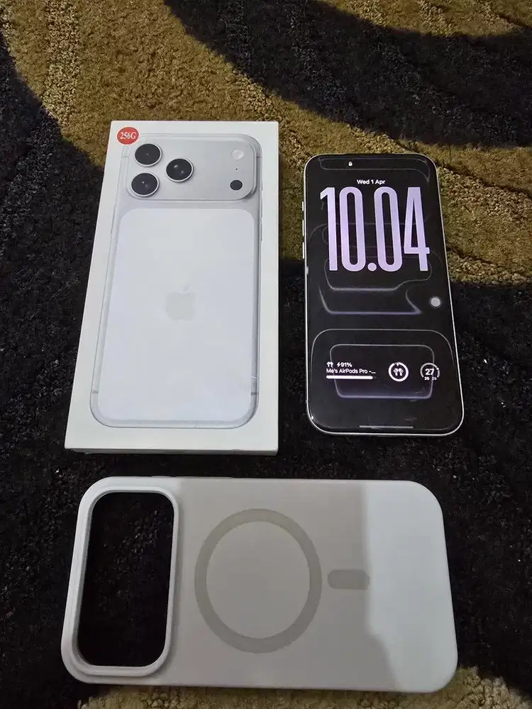 Iphone 17 promax 256gb silver all operator 5G fullset inter ZA/A MURAH