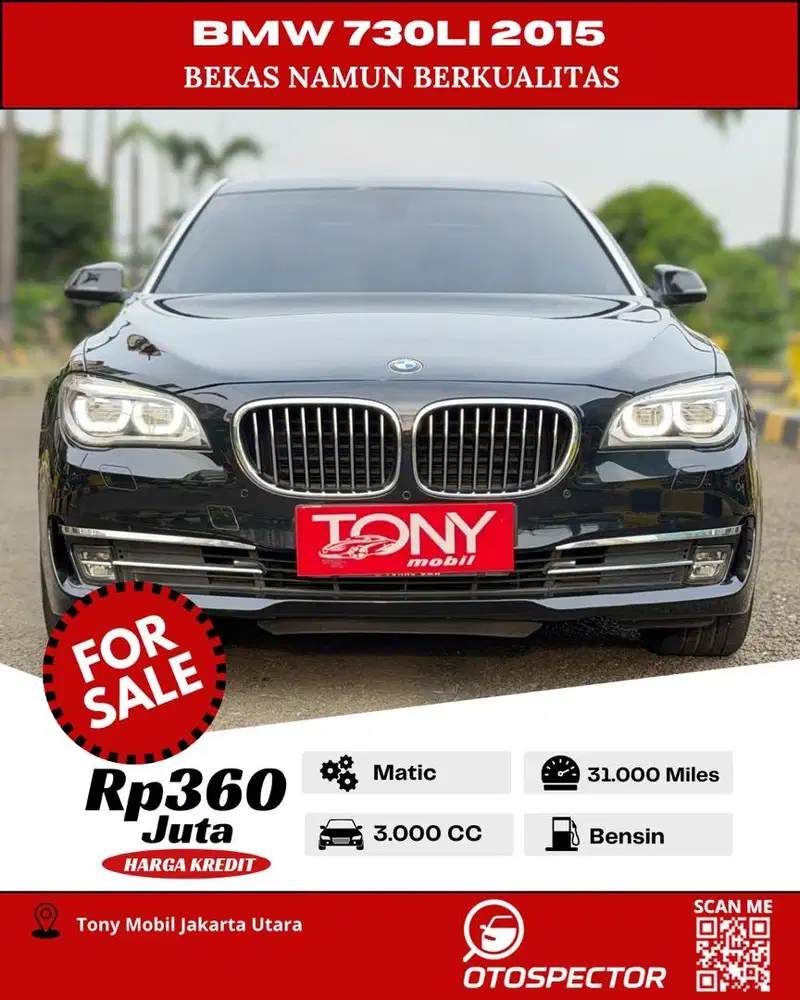#Tony Mobil#BMW 730LI 2015 Hitam