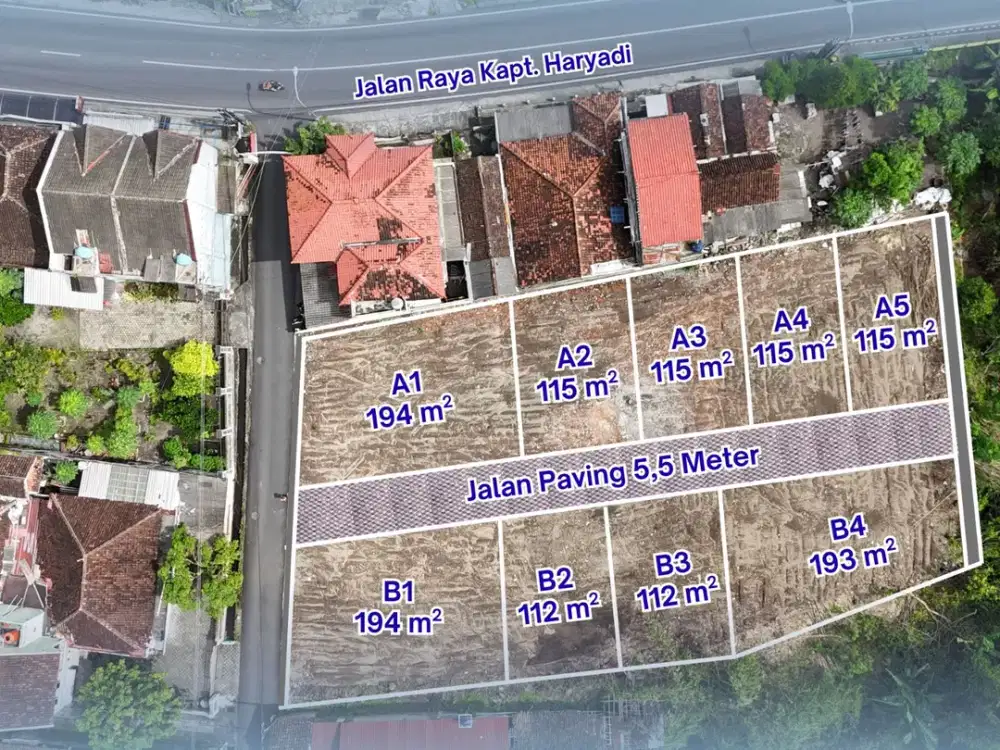 Tanah Strategis Jogja Dekat Hotel Hyatt Area Jalan Kaliurang Km 9