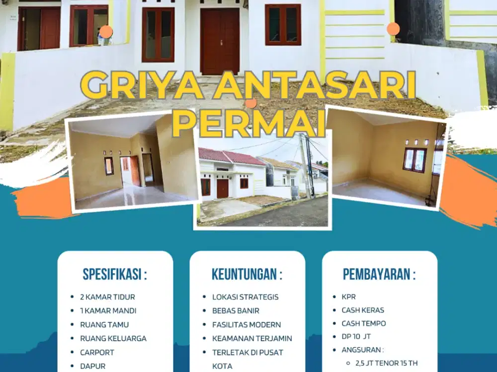 RUMAH TENGAH KOTA BANDAR LAMPUNG CUMA 330 JT LOKASI ANTASARI