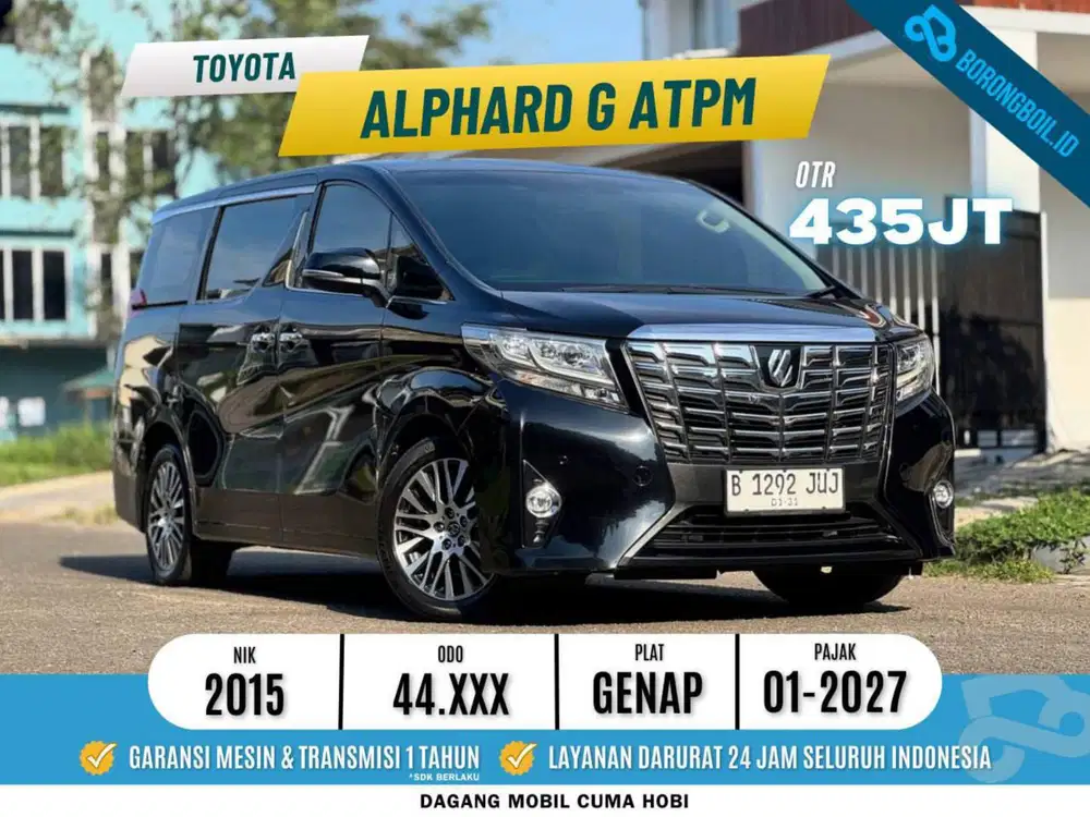 Alphard G ATPM Hitam 2015