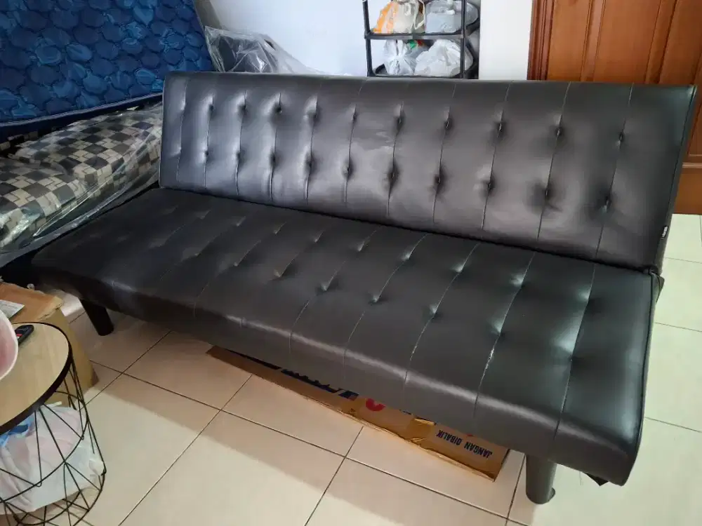 Sofa Bed Informa Hitam Oscar 180x110 Nego