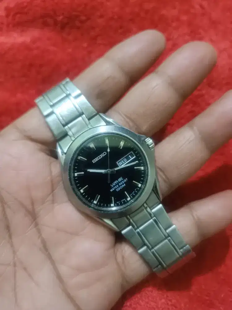 Seiko Analog kaca Sapphire