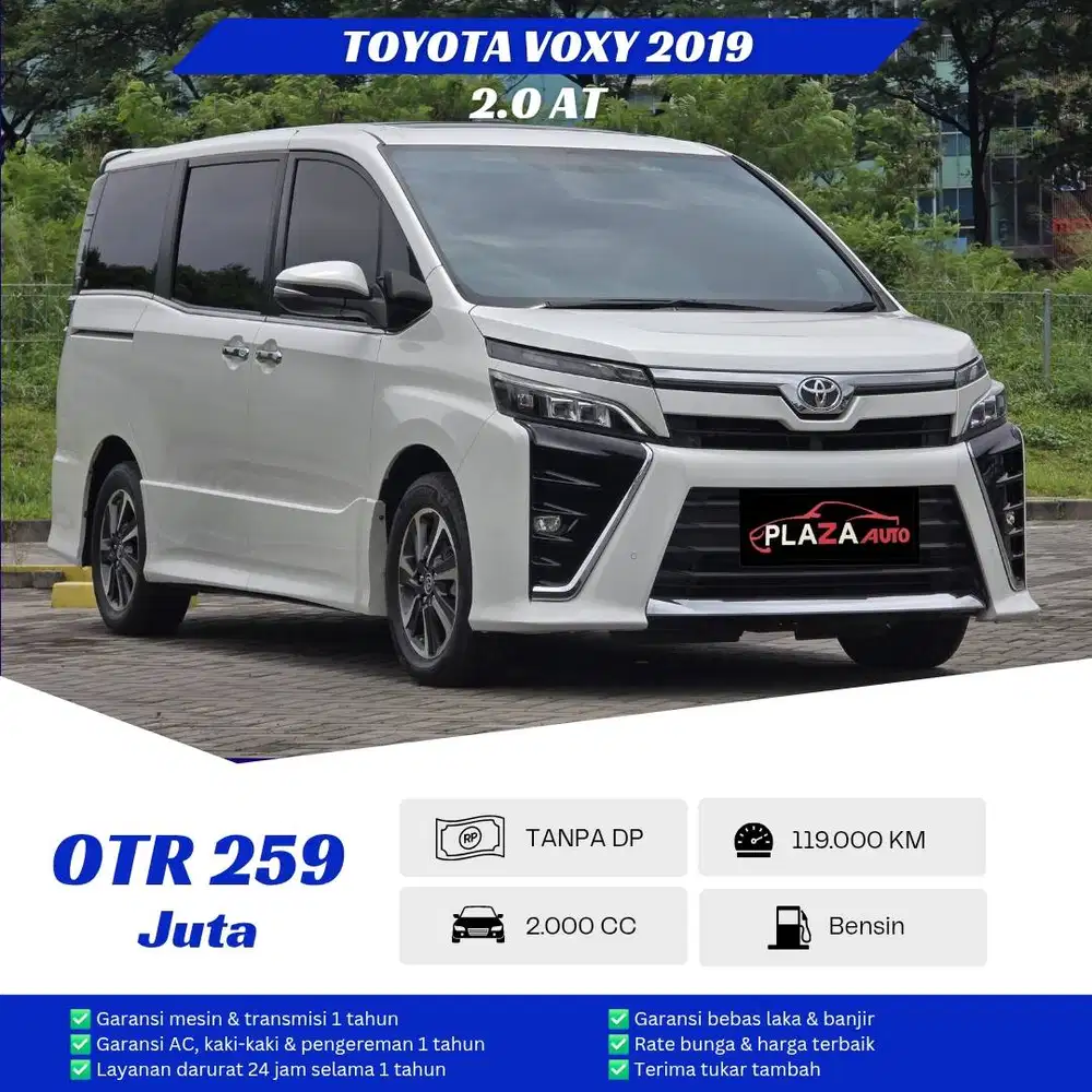 Toyota Voxy 2019
2.0 Automatic Siap pakai no pr