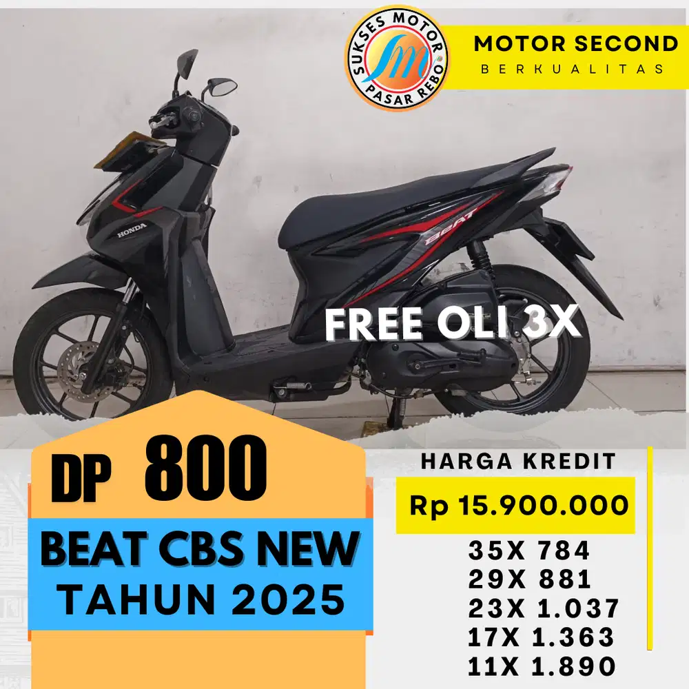 BEAT CBS NEW TH 2025 DP MURAH ANSURAN RINGAN DP 800K
