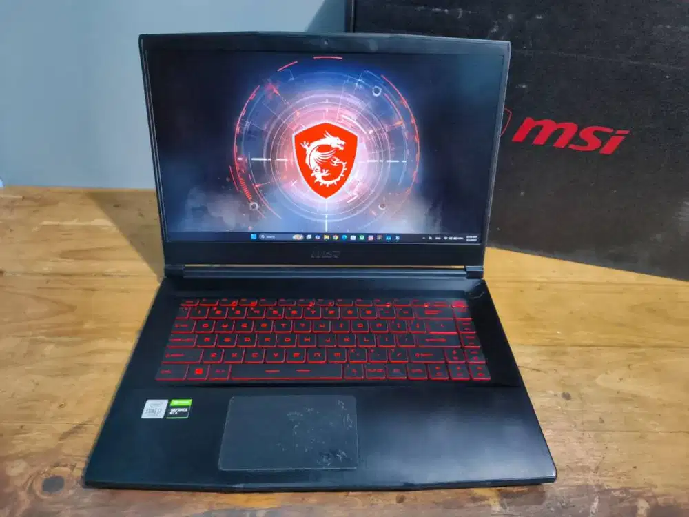 MSI Gaming GF65 i7 Gen 10 RAM 8GB SSD 512GB GTX 1660 Ti 6GB Fullset