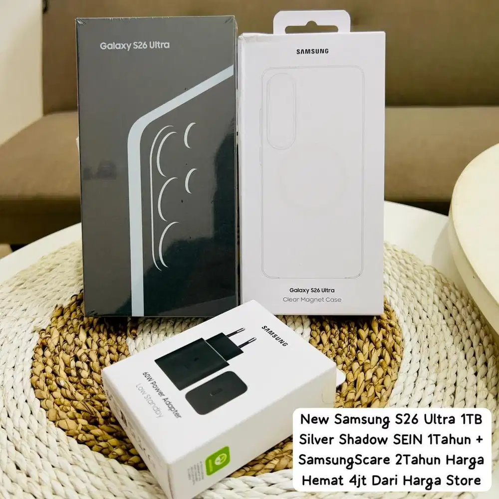 Samsung S26 Ultra 1TB Silver Shadow Baru Segel Resmi SEIN 1 Tahun