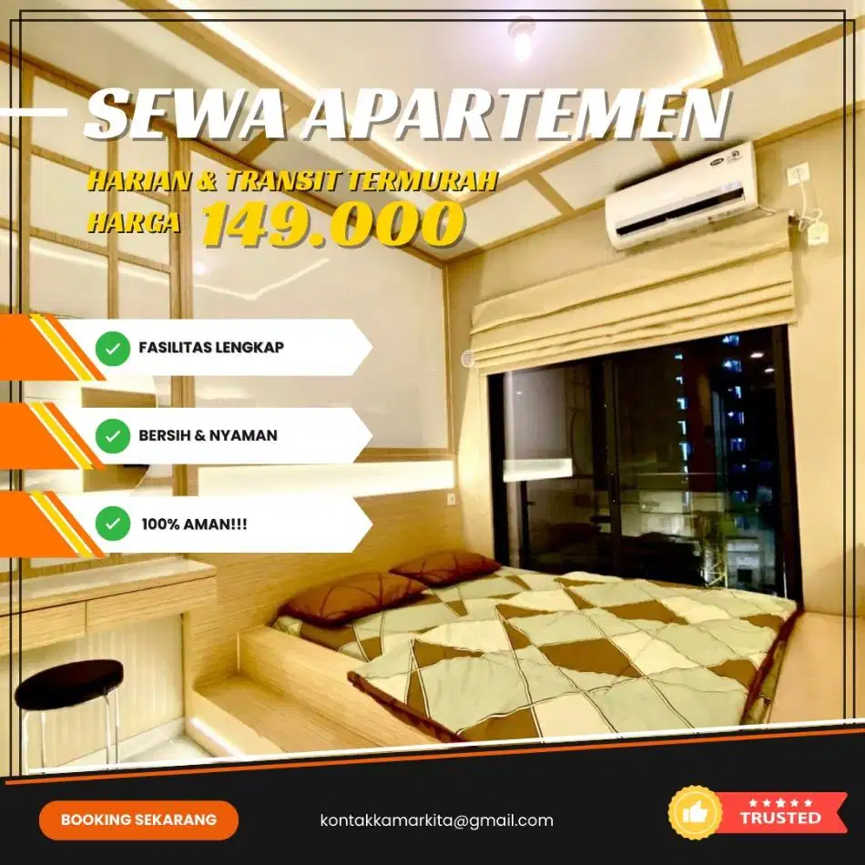 Sewa apartemen Kalibata City Jakarta Selatan Harian/Transit Termurah