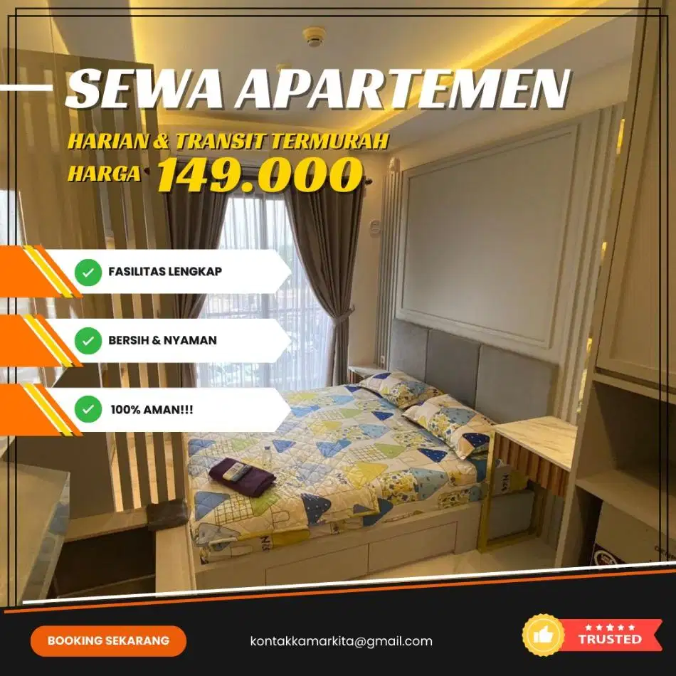 Sewa apartemen Green Pramuka Harian/Transit Termurah Jakarta Pusat
