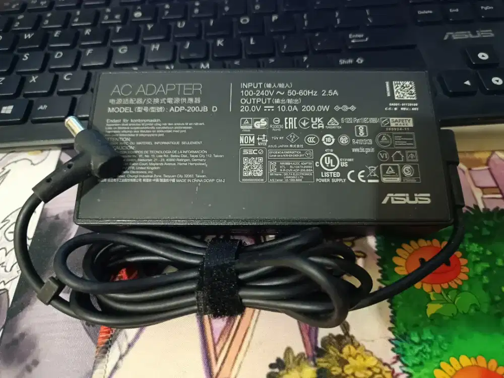 Adaptor Charger Laptop Asus Tuf 20V 10A 200W Original