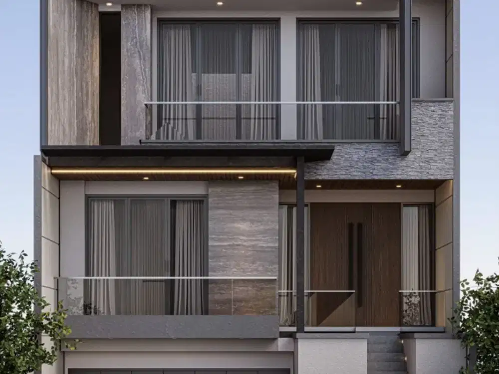 Rumah 3 Lantai Baru Minimalis HGB di Citraland Woodland