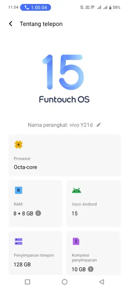 Vivo y21D black 8/128