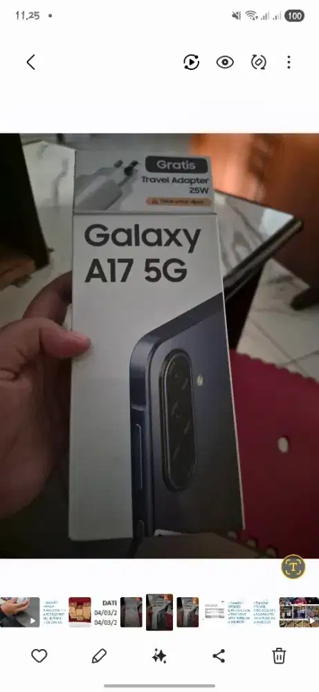Belum buka segel plastik a 17 5G