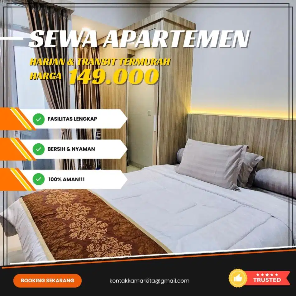 Sewa Apartemen Treepark BSD serpong Tangerang Harian/Transit Termurah