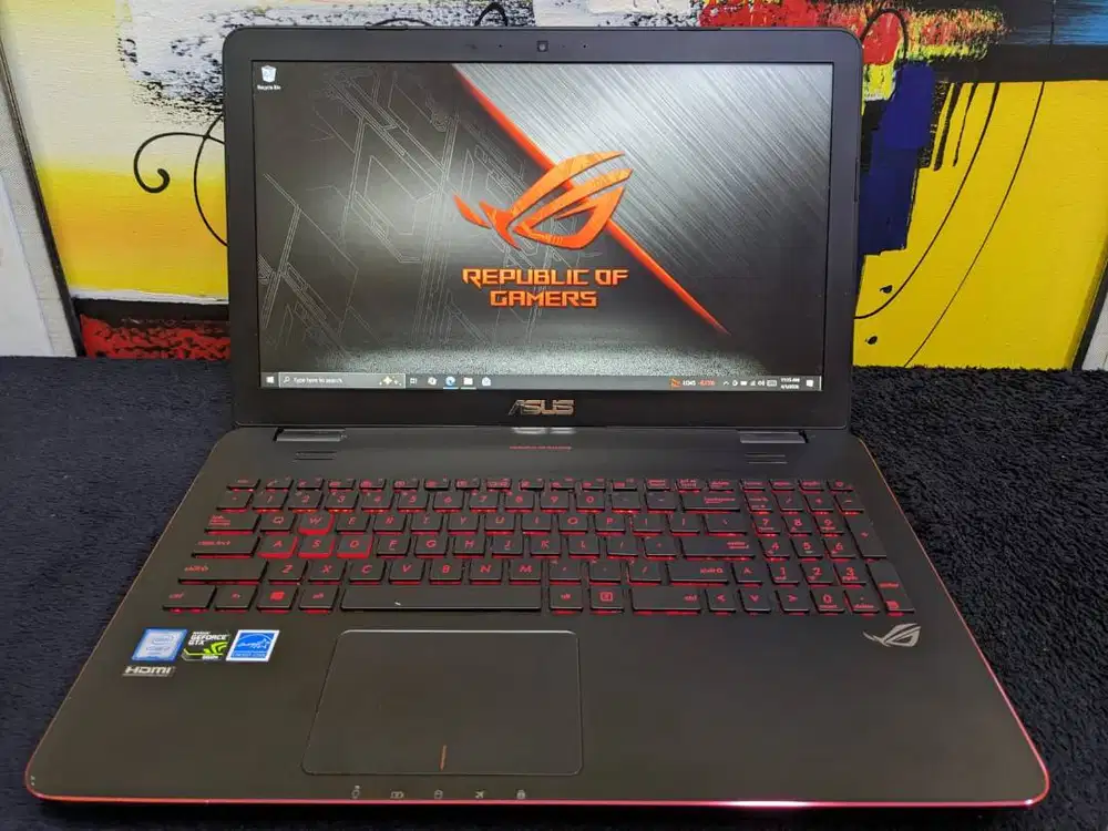 Laptop Gaming Asus ROG G551VW 8/256 144hz GTX 960M 4GB Mulus