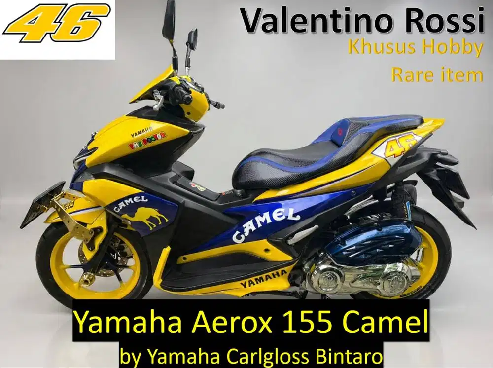 YAMAHA AEROX 155 LIVERY CAMEL 46 PAINT BY YAMAHA CARLGLOSS BINTARO