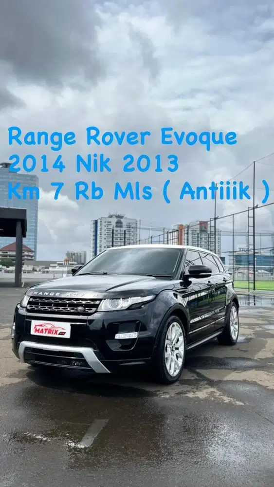 Range Rover Evoque 2014 Nik 13 Black on Red Siap pakai