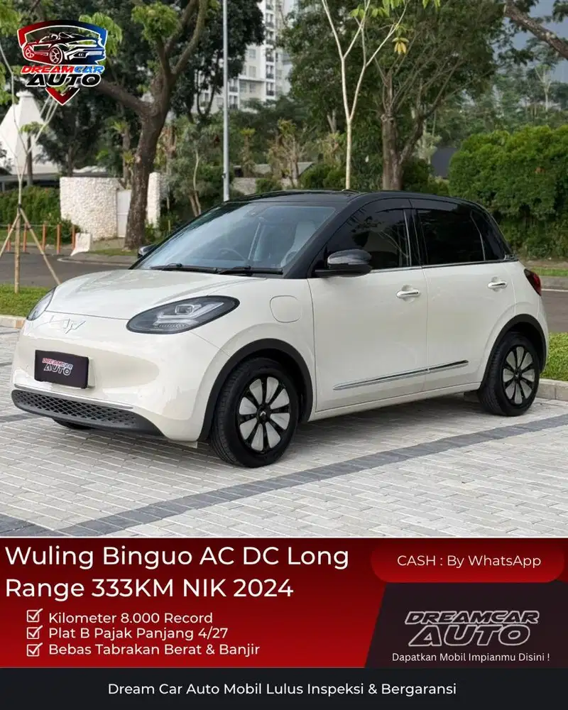 [ LOW KM 8.000 TGN PERTAMA ] Wuling Binguo AC DC 333KM Long Range 2024