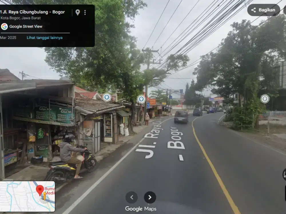 Tanah Dan Kios Di Jual Pinggir Jalan Nasional Dramaga-Ciampea Dekat Rumah Sakit Dan Pasar