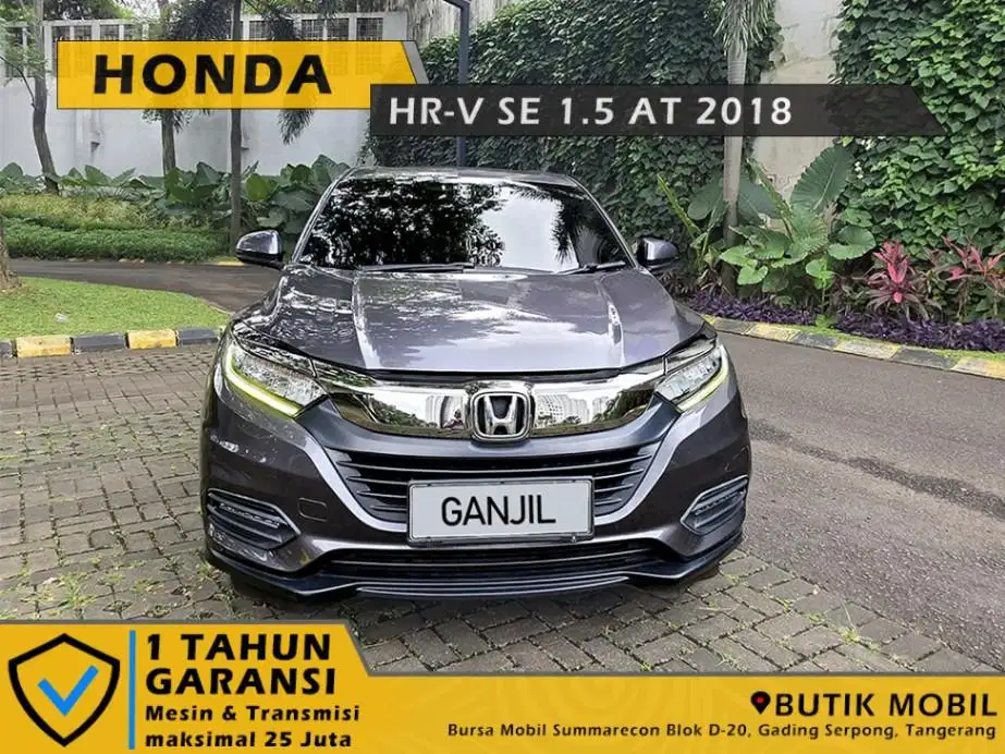 Pajak 1 tahun. HRV SE AT 2018 / 2019 Abu2