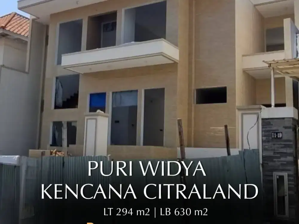 Rumah 7/8 Jadi di Citraland Puri Widya Kencana Surabaya