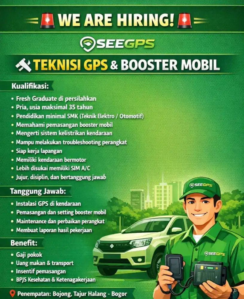 Loker teknisi di tajurhalang