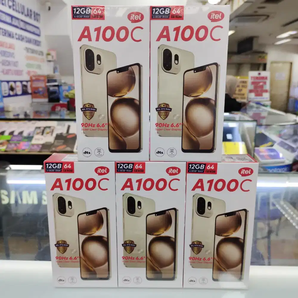 Itel A100c ram 4gb+4gb/64gb baru garansi resmi harga Promo