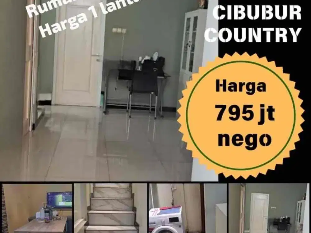 Dijual murah rumah rapih di cibubur country
