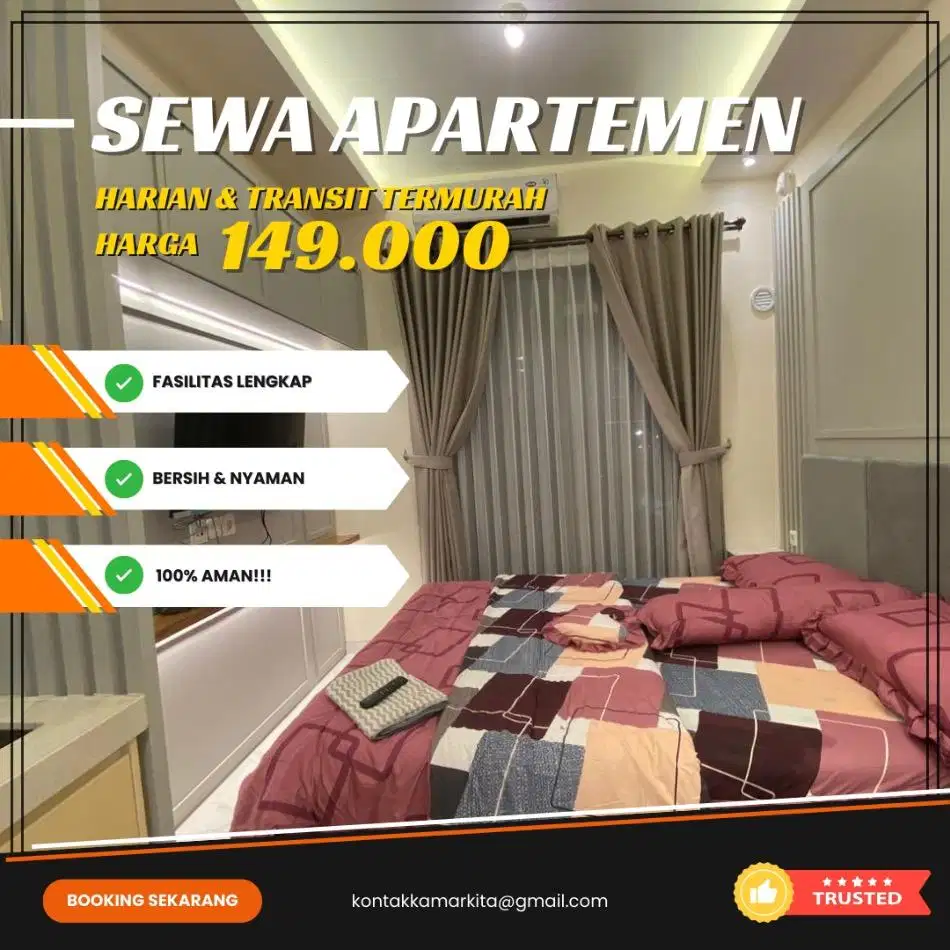 Sewa apartemen Bintaro EMERALD tangerang selatan Harian/Transit