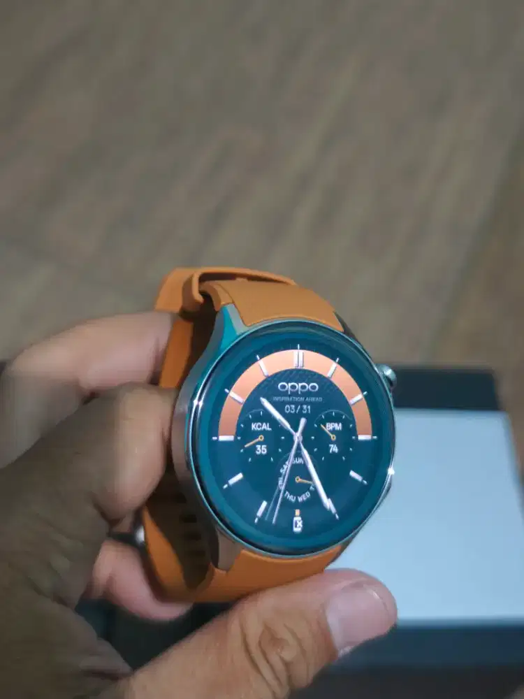 Oppo Watch X lengkap mulus like new warna coklat