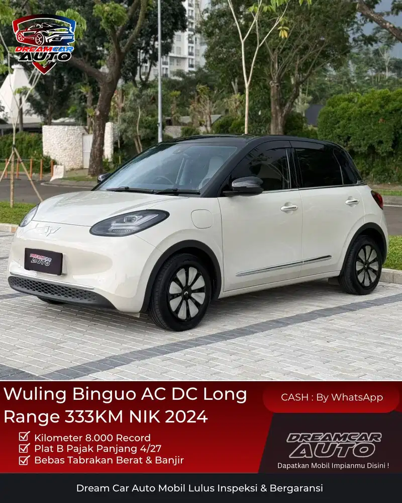 [KM8RB] Wuling Binguo EV Signature Long Range NIK 2024 Listrik