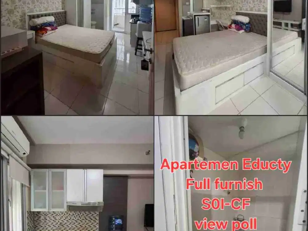 disewakan tahunan studio apartemen educity by citihome
