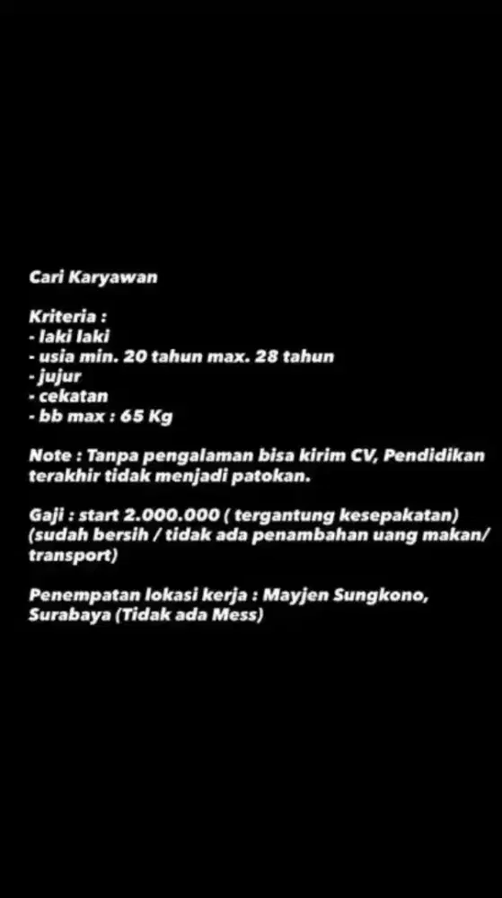 Lowongan Kerja Toko Listrik