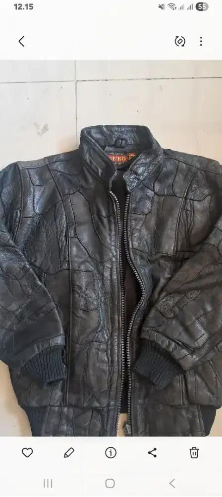 Jaket Kulit anak motoran