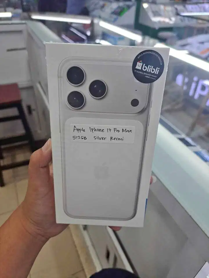 IPhone 17 Pro Max 512GB Silver New Garansi Resmi Indonesia
