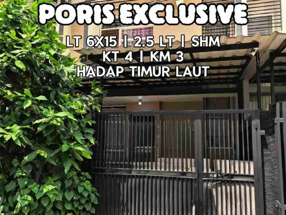 Wilson Rumah siap huni 2.5 lantai di poris exclusive