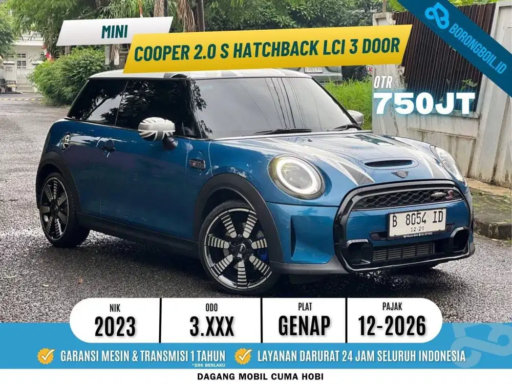 MINI COOPER 2.0 S TURBO 3 DOORS 2023 SIAP PAKAI
