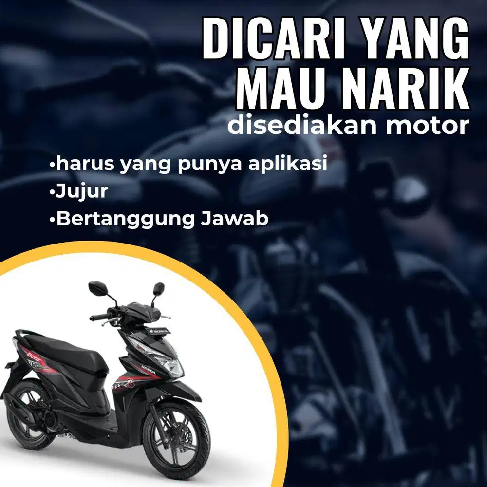 dicari yang mau narik