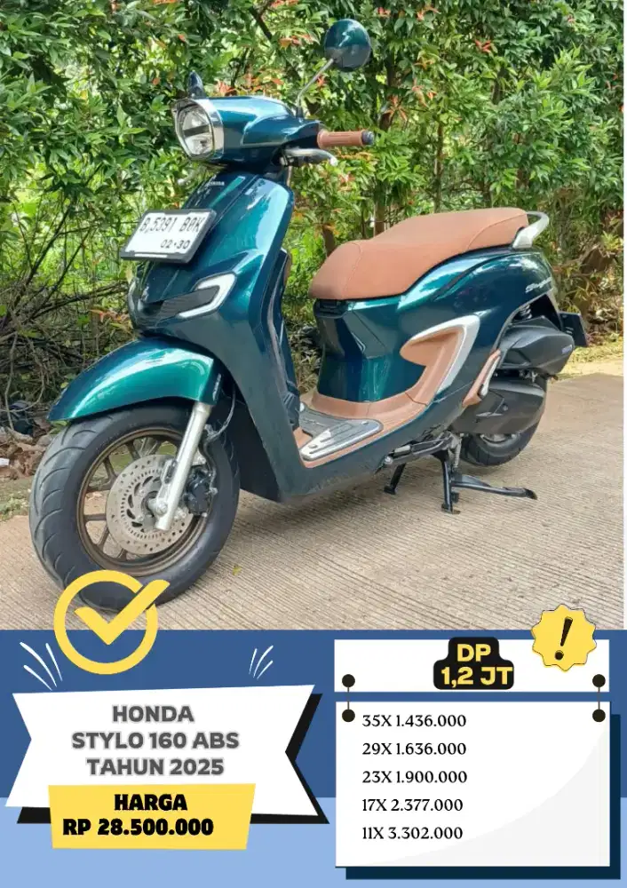 KM 70perak HONDA STYLO 160 ABS TAHUN 2025
