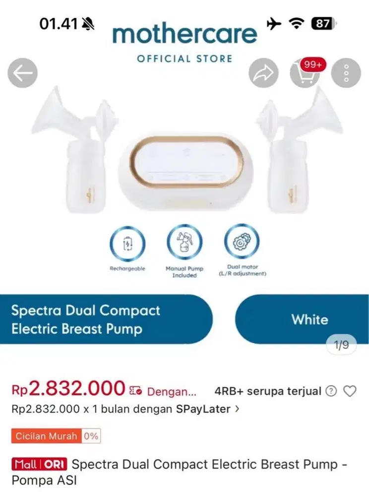 spectra dual compact - pompa asi