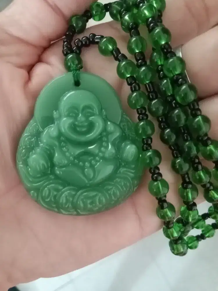 kalung dan liontin Giok julayhut, baru