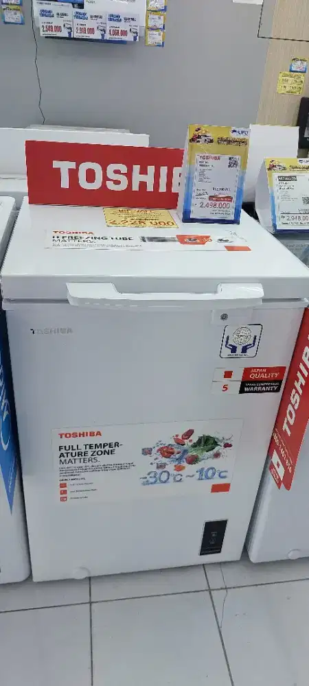 Toshiba Freezer Box 100L Kredit Tanpa DP 5 Menit ACC